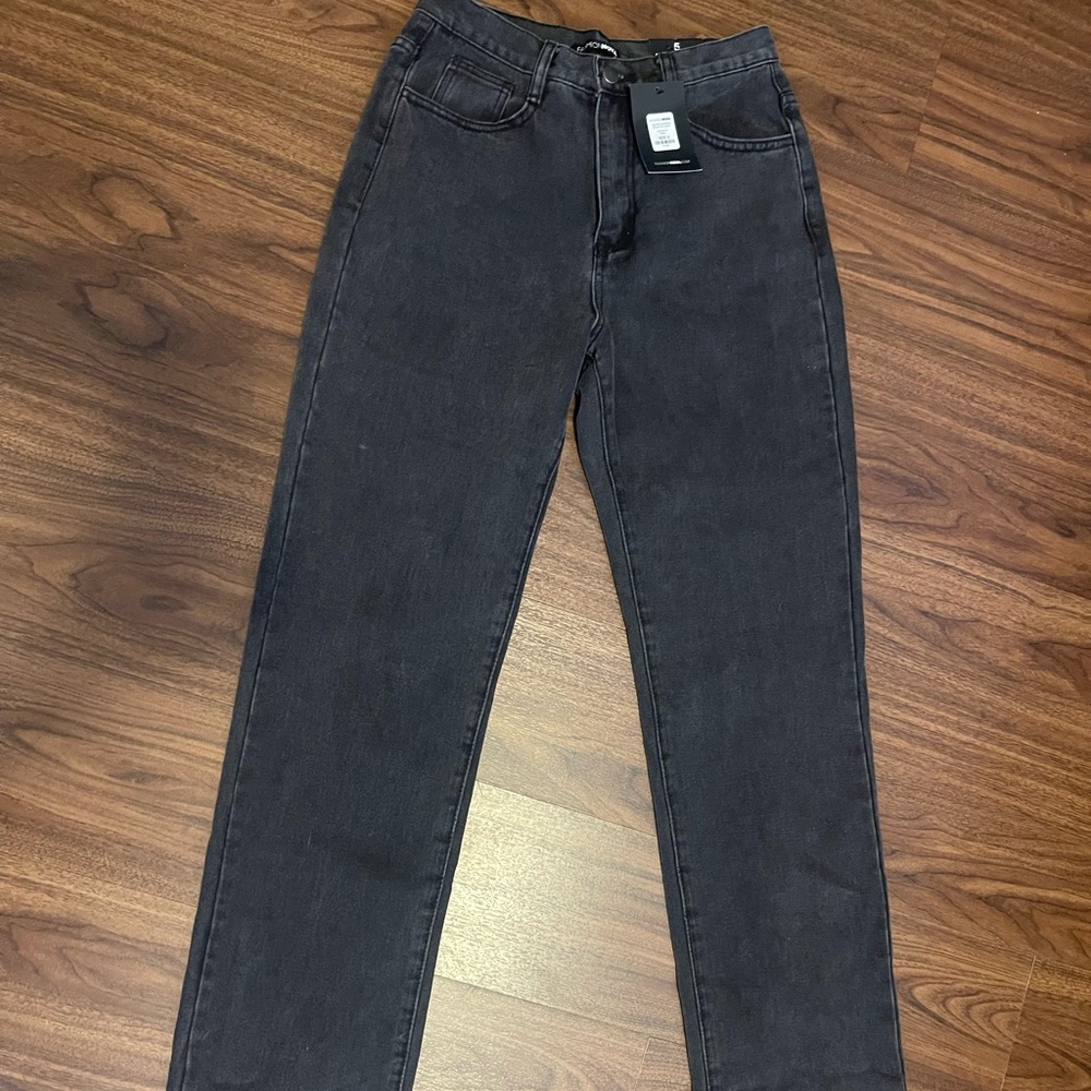 Straight black jeans, fashion nova